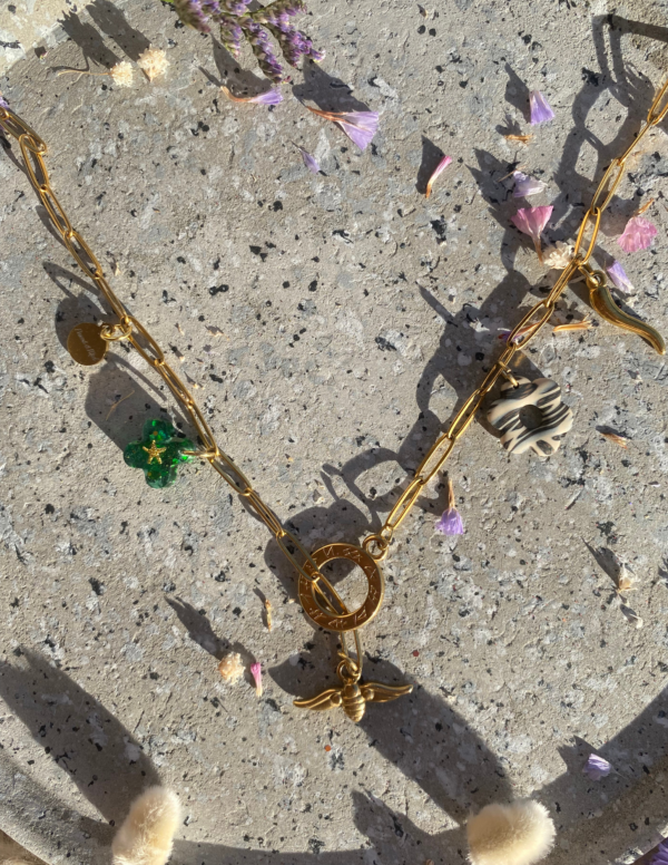 Collier Iris Doré