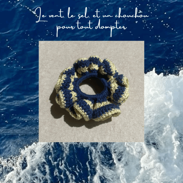 Chouchou en crochet - Model Brise salée – Image 2